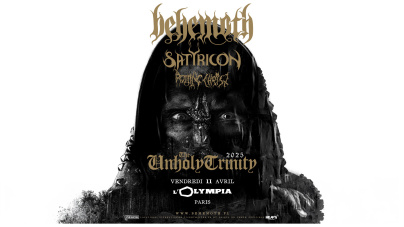 Behemoth et Satyricon en concert à l'Olympia à Paris en avril 2025