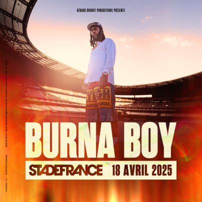 Burna Boy en concert au Stade de France en avril 2025