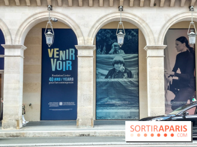 Paris : une installation de photos visible sur la future Fondation Cartier située près du Louvre