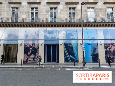 Paris : une installation de photos visible sur la future Fondation Cartier située près du Louvre