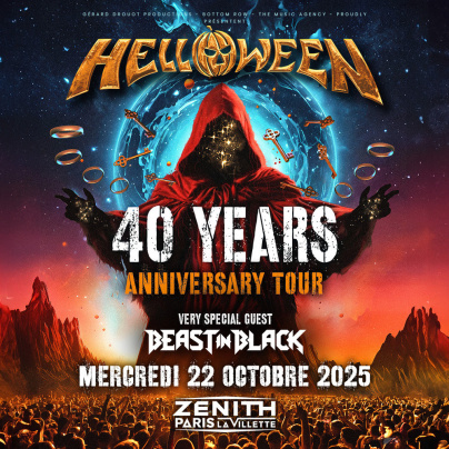 Helloween en concert au Zénith de Paris en octobre 2025