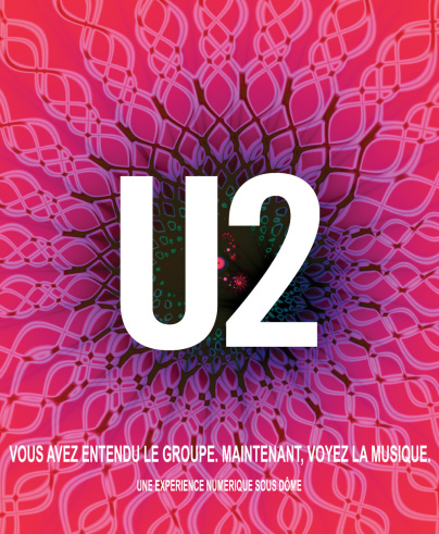 U2 en projection sous dôme à la Cité des sciences et de l'industrie