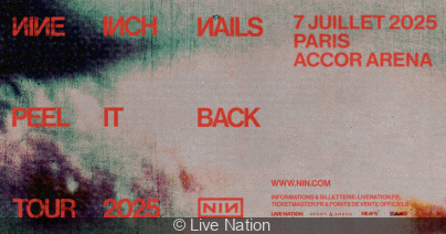 Nine Inch Nails in concert at the Accor Arena in Paris in July 2025