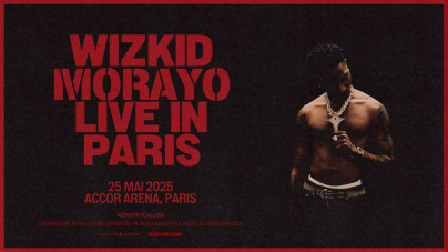 Wizkid en concert à l'Accor Arena de Paris en mai 2025