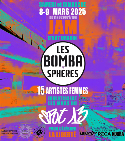 Jam d'art urbain : 15 artistes du collectif Les Bombasphères investissent les murs du Spot 13