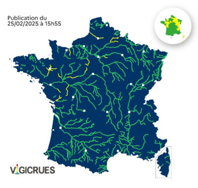 Crue : un département d'Île-de-France placé en vigilance jaune