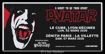 Avatar en concert au Zénith de Paris en mars 2026