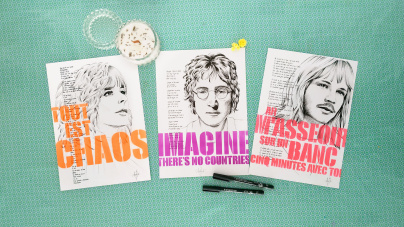 Insolite : une chasse aux "Fluo Songs" sur les traces des œuvres de la street artiste Maca à Paris