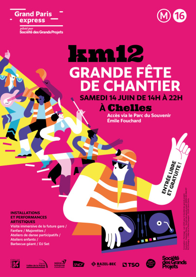 KM12 : Chelles, une grande fête gratuite sur le chantier de la future gare du Grand Paris Express