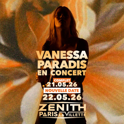 Vanessa Paradis en concert au Zénith de Paris en mai 2026, date supplémentaire