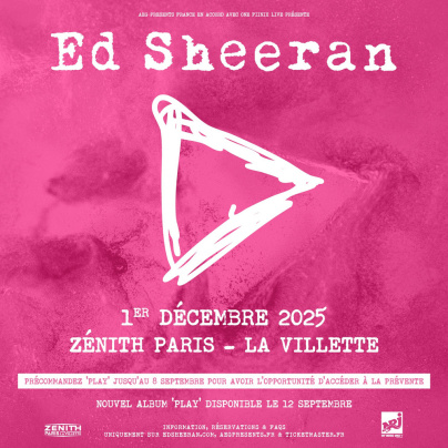 Ed Sheeran en concert au Zénith de Paris en décembre 2025