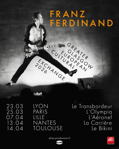 Franz Ferdinand en concert à l’Olympia à Paris en mars 2026