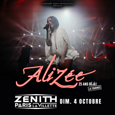 Alizée en concert au Zénith de Paris en octobre 2026