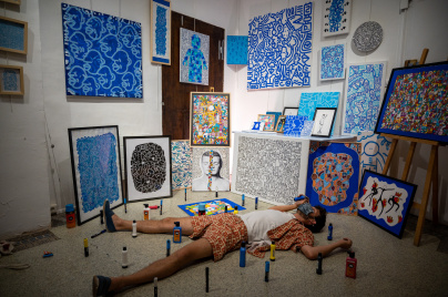 Sur les traces du D. : l'exposition du street artiste à la galerie Wilde à Paris