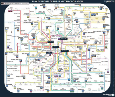 Paris : les stations de métro, gares RER et Transilien ouvertes toute la nuit du Nouvel An 2026
