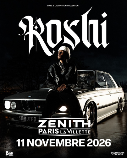 Roshi en concert au Zénith de Paris en novembre 2026