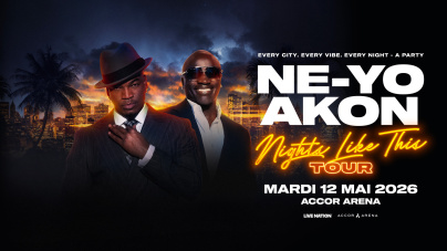 Ne-Yo & Akon en concert à l'Accor Arena de Paris en mai 2026