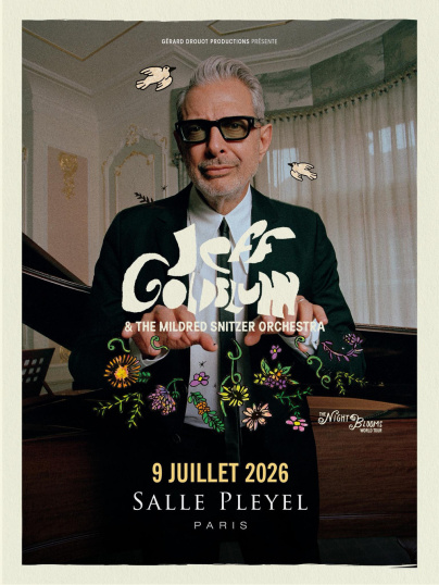 Jeff Goldblum & The Mildred Snitzer Orchestra en concert à la Salle Pleyel à Paris en juillet 2026