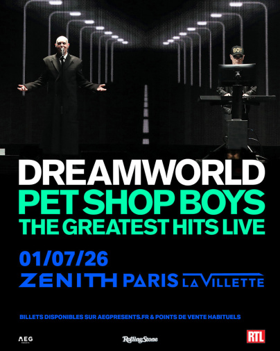 Pet Shop Boys en concert au Zénith de Paris en juillet 2026