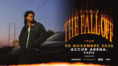 J.Cole en concert à Paris en novembre 2026 pour son 'Fall-Off Tour'