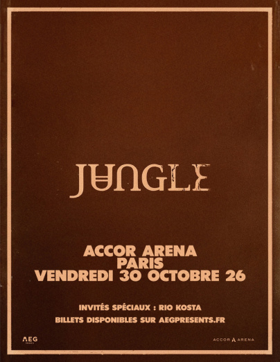 Jungle en concert à Paris Bercy en octobre 2026