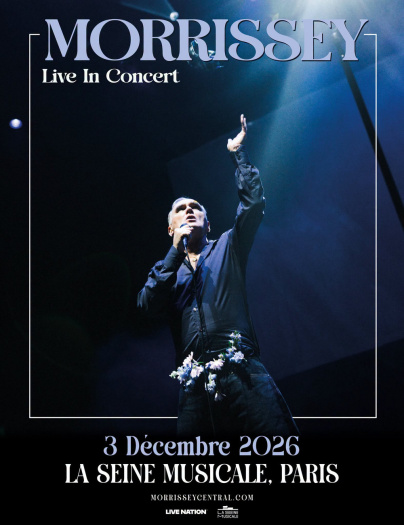 Morrissey en concert à la Seine musicale en décembre 2026