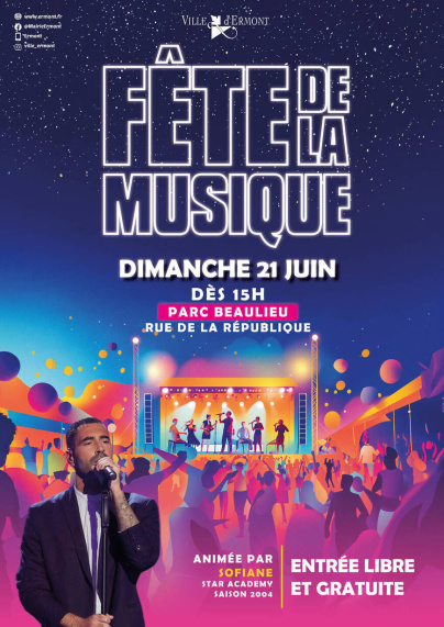 Fête de la musique 2026 à Ermont (95) : programme varié pour vous faire danser jusqu'à 23h