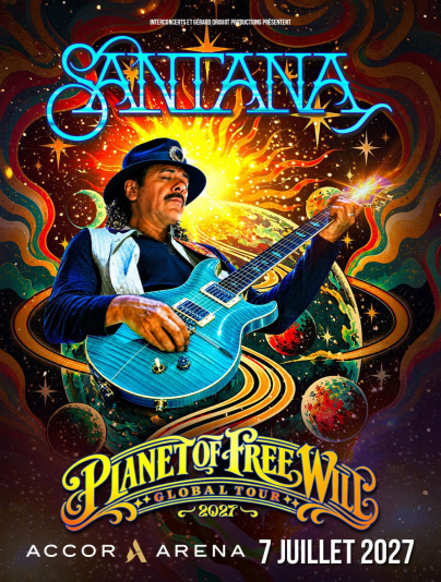 Santana en concert à Paris Bercy en juillet 2027