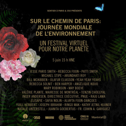 Journée Mondiale de l'environnement : un festival virtuel avec Patti Smith, Ben Harper...