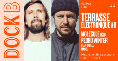 Terrasse Electronique : Pedro Winter & Molécule en dj set gratuit au Dock B 