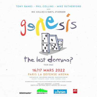 Genesis en concert à Paris La Défense Arena en mars 2022  
