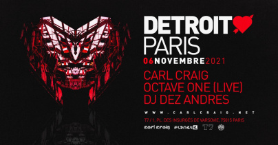 Detroit Love au T7 Paris avec Carl Craig 