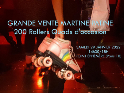 Grande vente de rollers quads d’occasion au Point Ephémère à Paris