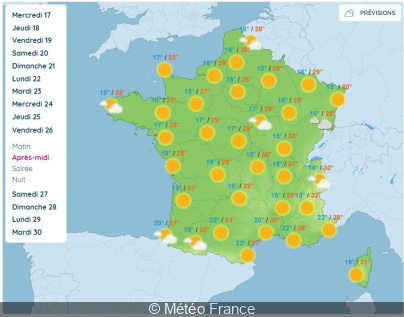 Météo: vers une nouvelle vague de chaleur fin août en France ?