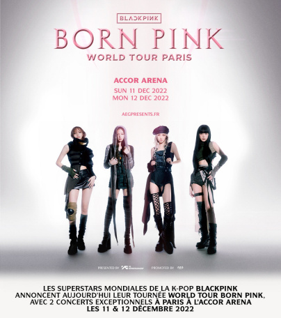 BLACKPINK en concert à l'Accor Arena de Paris en décembre 2022, tout savoir sur la billetterie