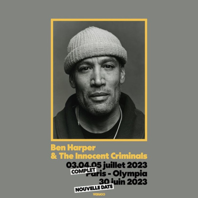 Ben Harper & The Innocent Criminals en concert à l'Olympia à l'été 2023