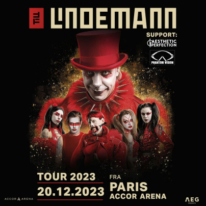 Till Lindemann de Rammstein en concert à l'Accor Arena de Paris en décembre 2023
