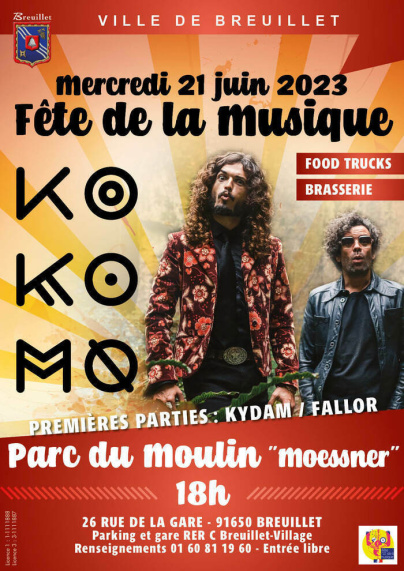 Fête de la musique 2023 : le groupe de rock KO KO MO en concert gratuit à Breuillet