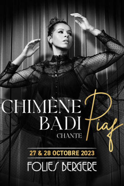 Chimène Badi chante Piaf aux Folies Bergère à Paris en octobre 2023