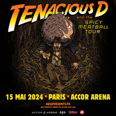 Tenacious D en concert à l’Accor Arena de Paris en mai 2024