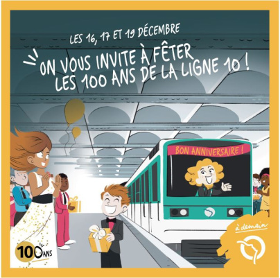 Métro : la ligne 10 fête ses 100 ans, le programme des festivités