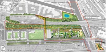 Une forêt dans le 19e arrondissement de Paris