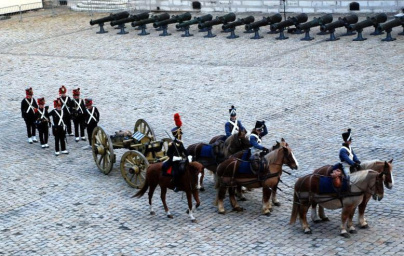 Fête de la Sainte Barbe 2014 aux Invalides à Paris