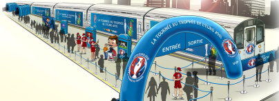 La Tournée du Trophée Euro 2016 débarque à Paris !