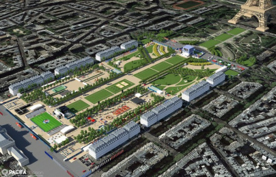 La Fan Zone de l'Euro 2016 sur le Champs de Mars