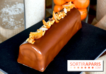 La bûche de Noël 2024 de la Halle aux Grains façon riz au lait revisité, une douceur régressive