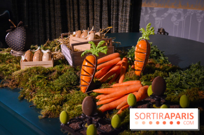 Oeuf de Pâques 2022 par Yann Brys pour l'Hôtel Nolinski : une fraise chocolatée ! 