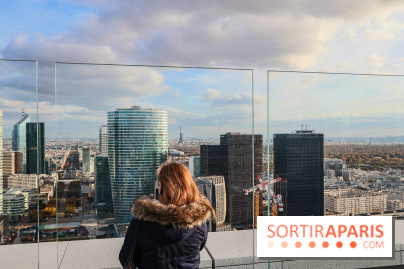 Réouverture du toit de la Grande Arche de La Défense