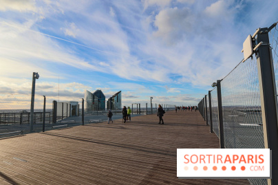 Réouverture du toit de la Grande Arche de La Défense