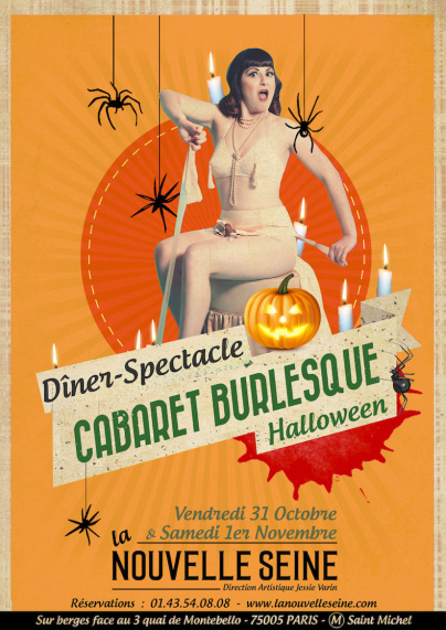 Halloween 2025 : cabaret burlesque à La Nouvelle Seine